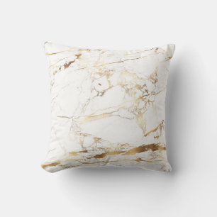 PixDezines Midnight Blue Marble+Imitate Gold Kissen