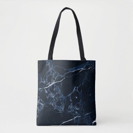 PixDezines MIDNIGHT BLUE MARBLE Tasche (Vorderseite)