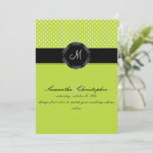 PixDezines Mini dots|DIY Hintergrundfarben, Limon Einladung (Stehend Vorderseite)