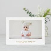 PixDezines Minimalistisch Foil 12x18 Folieneinladung (Stehend vorne)