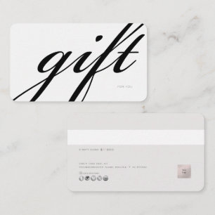PixDezines Minimalistische E-Geschenkkarte DIY Far Visitenkarte