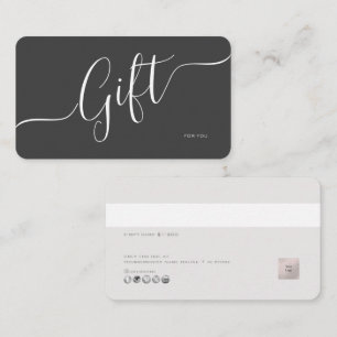 PixDezines Minimalistische E-Geschenkkarte Visitenkarte