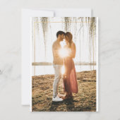 PixDezines Minimalistische Typografie-Imitate Einladung (Rückseite)