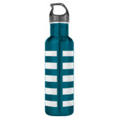 PixDezines mit einstellbarer weißer Streifen/Tages Trinkflasche (Rückseite)