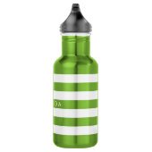 PixDezines mit einstellbarer weißer Streifen/Tages Trinkflasche (Rechts)