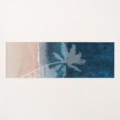 PixDezines mitternachtsblaue Uferstrand Yogamatte (Vorderseite (Horizontal))