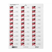 PixDezines Mitzvah Aquarellfarben-Armbanduhren rot (Vorne)