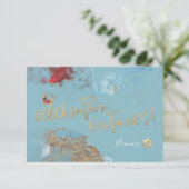 PixDezines Mitzvah Feier ✡ Galaxy Abstrakt R RSVP Karte (Stehend Vorderseite)