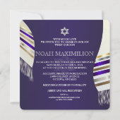 PixDezines mitzvah/lila Talent/Tageslicht Einladung (Rückseite)