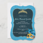 PixDezines Mitzvah Masquerade/DIY Farbe!! Einladung (Rückseite)