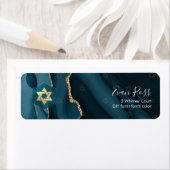 PixDezines Mitzvah Watercolor Agate Aquamarin Gree (Insitu)