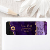 PixDezines Mitzvah Watercolor Agate Lila (Insitu)