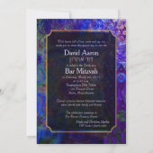 PixDezines Mod/Bar Mitzvah/Star von David/Violet Einladung (Rückseite)