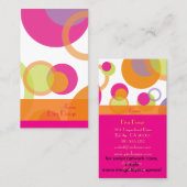 PixDezines Mod Bubbles / Retro-Spritze + Farben Visitenkarte (Vorne/Hinten)