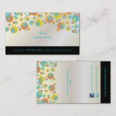 PixDezines Mod Bubbles / Retro-Spritze + Farben Visitenkarte (Vorne/Hinten)