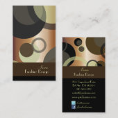 PixDezines Mod Bubbles / Retro-Spritze + Farben Visitenkarte (Vorne/Hinten)