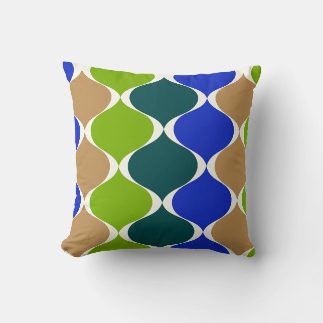 PixDezines Mod ogee DIY Hintergrundfarbe Kissen (Vorderseite)