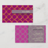 PixDezines Mod Rings {anpassbarer Hintergrund} Visitenkarte (Vorne/Hinten)