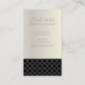 PixDezines Mod Rings, Monogramm Visitenkarte (Rückseite)