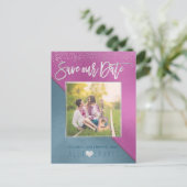 PixDezines/Moderne DIY-Farben Ankündigungspostkarte (Stehend Vorderseite)