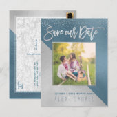 PixDezines/Moderne DIY-Farben Ankündigungspostkarte (Vorne/Hinten)