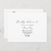 PixDezines Moderne Elegante Calligraphie UAWG w Me Einladungspostkarte (Vorne/Hinten)