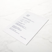 PixDezines Moderne Minimalistische Bar Mitzvah Folieneinladung (Gedreht)