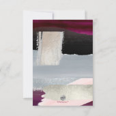 PixDezines Moderne Wasserfarben Dahlia Details Kar RSVP Karte (Rückseite)