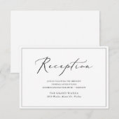 PixDezines Moderner, eleganter Script-Empfang (Vorne/Hinten)