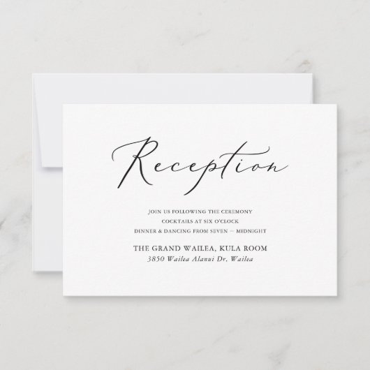 PixDezines Moderner, eleganter Script-Empfang (Vorderseite)