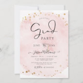 PixDezines Moderner Kalligraphie-Script-Abschluss Einladung (Vorderseite)