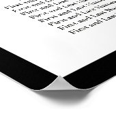 PixDezines Moderner Schriftart für Kalligraphie, S Poster (Ecke)