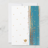 PixDezines Modernes Abstraktes Tallit Bar Mitzvah Einladung (Rückseite)