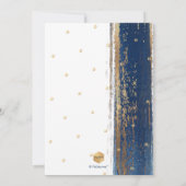 PixDezines Modernes Abstraktes Tallit Bar Mitzvah Einladung (Rückseite)