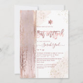 PixDezines Modernes Abstraktes Tallit Bat Mitzvah Einladung (Vorderseite)