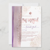 PixDezines Modernes Abstraktes Tallit Bat Mitzvah Einladung (Vorderseite)