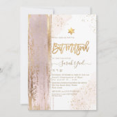 PixDezines Modernes Abstraktes Tallit Bat Mitzvah Einladung (Vorderseite)