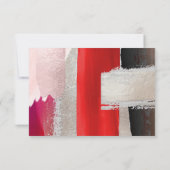 PixDezines Modernes Wasserfarbenrot Schwarz (Rückseite)