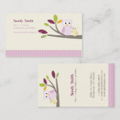 PixDezines Mommy + Babywühe Kinderbetreuung Telefonnummerkarte (Vorne/Hinten)