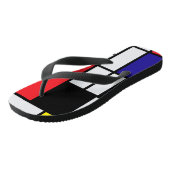 PixDezines mondrian Badesandalen (Schrägansicht)