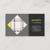 PixDezines mondrian/DIY Hintergrundfarben Visitenkarte (Rückseite)