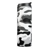 PixDezines Monogram Arctic Snow Camouflage Thermosbecher (Nach links gedreht)