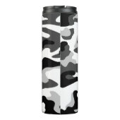 PixDezines Monogram Arctic Snow Camouflage Thermosbecher (Rückseite)