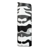 PixDezines Monogram Arctic Snow Camouflage Thermosbecher (Nach rechts gedreht)