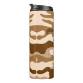PixDezines Monogram Desert Sand Camouflage Thermosbecher (Nach rechts gedreht)