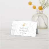 PixDezines Monogram-Imitate Gold+Marmor Platzkarte (Rückseite)