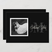 PixDezines Monogram Vielen Dank Karten mit Foto, F (Vorne/Hinten)