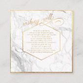 PixDezines MONOGRAM WISHING GUT/MARBLE+GOLD Begleitkarte (Rückseite)