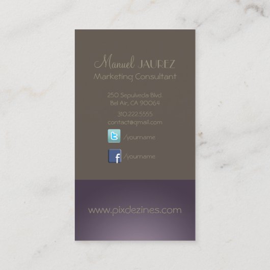 PixDezines Monogramm en Retro-Farben/DIY Visitenkarte (Rückseite)