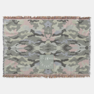 PixDezines Monogramm Tarnmuster Militär Decke